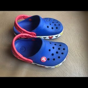 Mickey Mouse light-up crocs